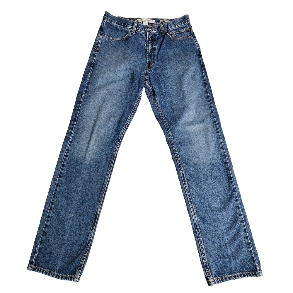 Harley Davidson Men's Jeans 34x34‎ Blue Denim Straight Leg Genuine Biker Grunge